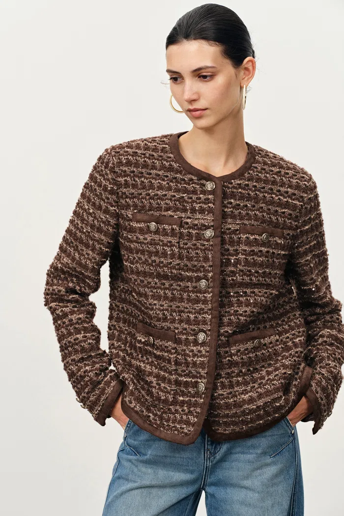Colmar Boxy Tweed Jacket in French Bouclé - Image 5