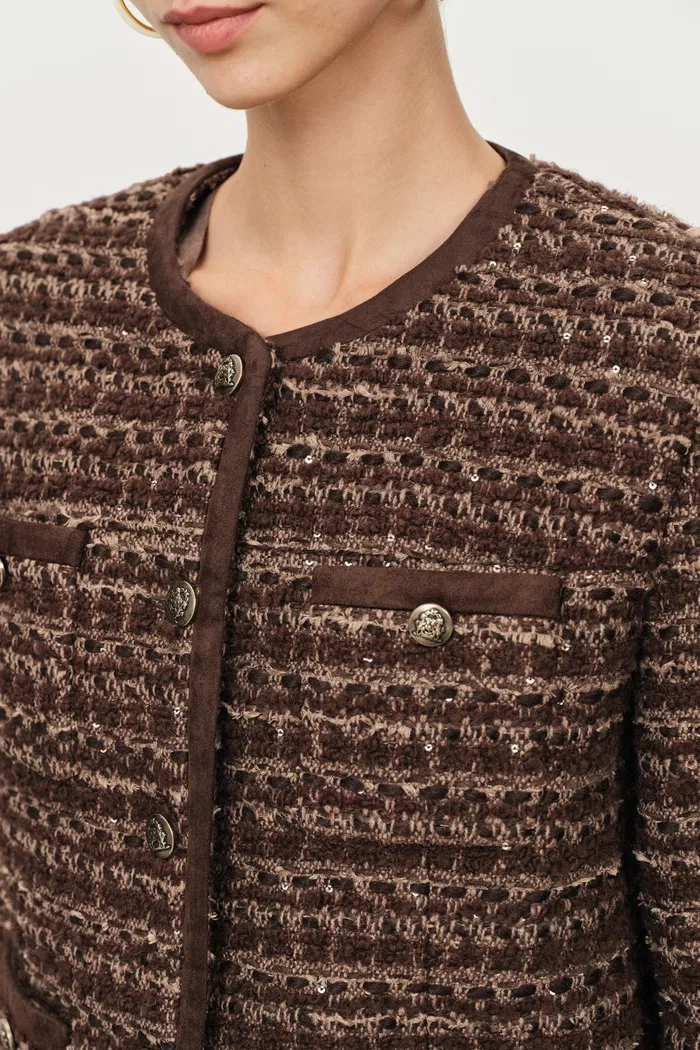 Colmar Boxy Tweed Jacket in French Bouclé - Image 7