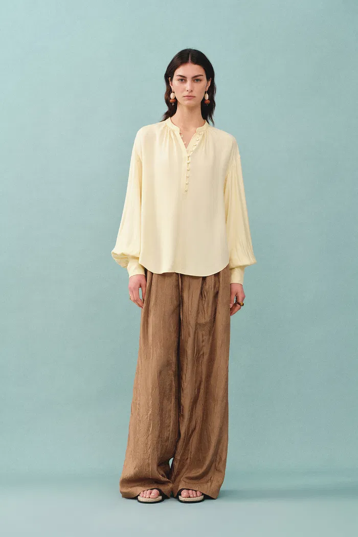 Cora Blouse in Silk Blend - Image 3