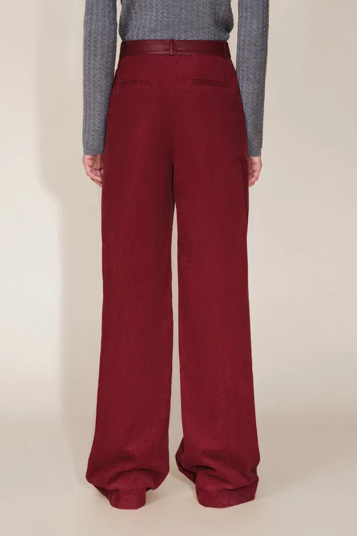 Cora Panel Track Pants in Cotton Corduroy - Image 5