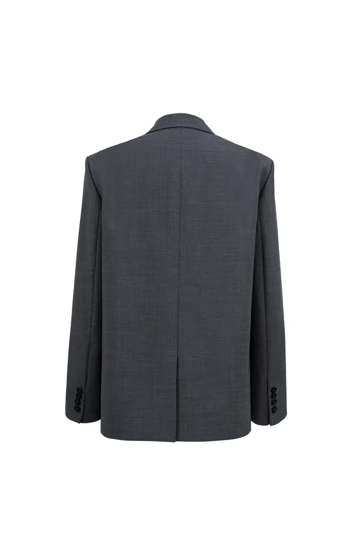 Cosmo Contrast Lined Blazer in Wool Blend - Image 11