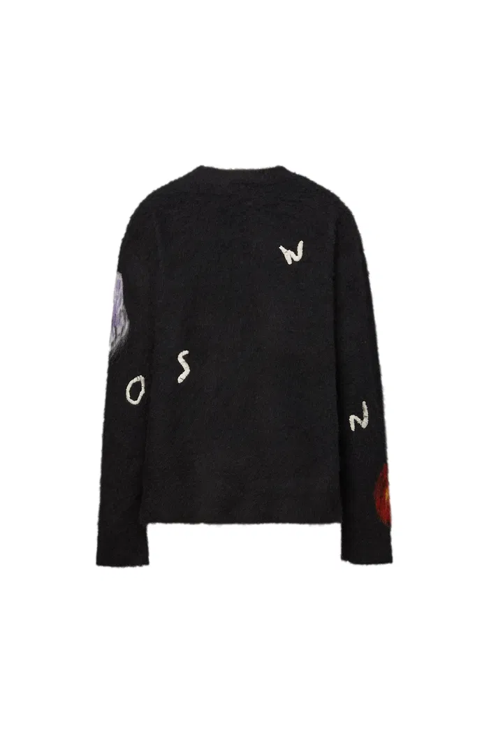 Cyclamen Jacquard Knit Sweater - Image 11