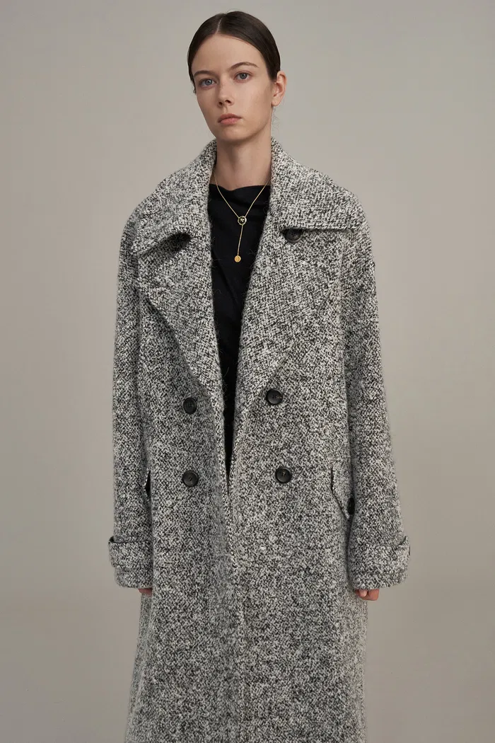 Daisy Coat in Ultralight Bouclé Wool - Image 2