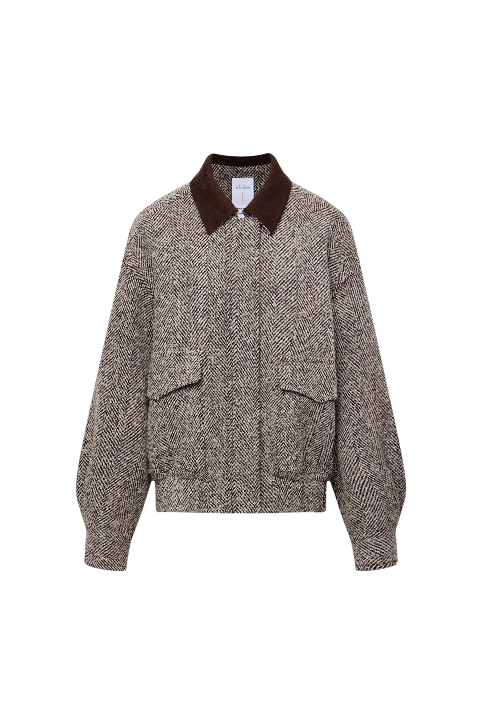Dakota Tweed Baseball Jacket in Wool - Image 12