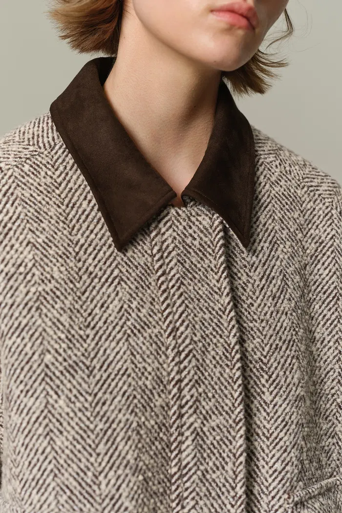 Dakota Tweed Baseball Jacket in Wool - Image 8
