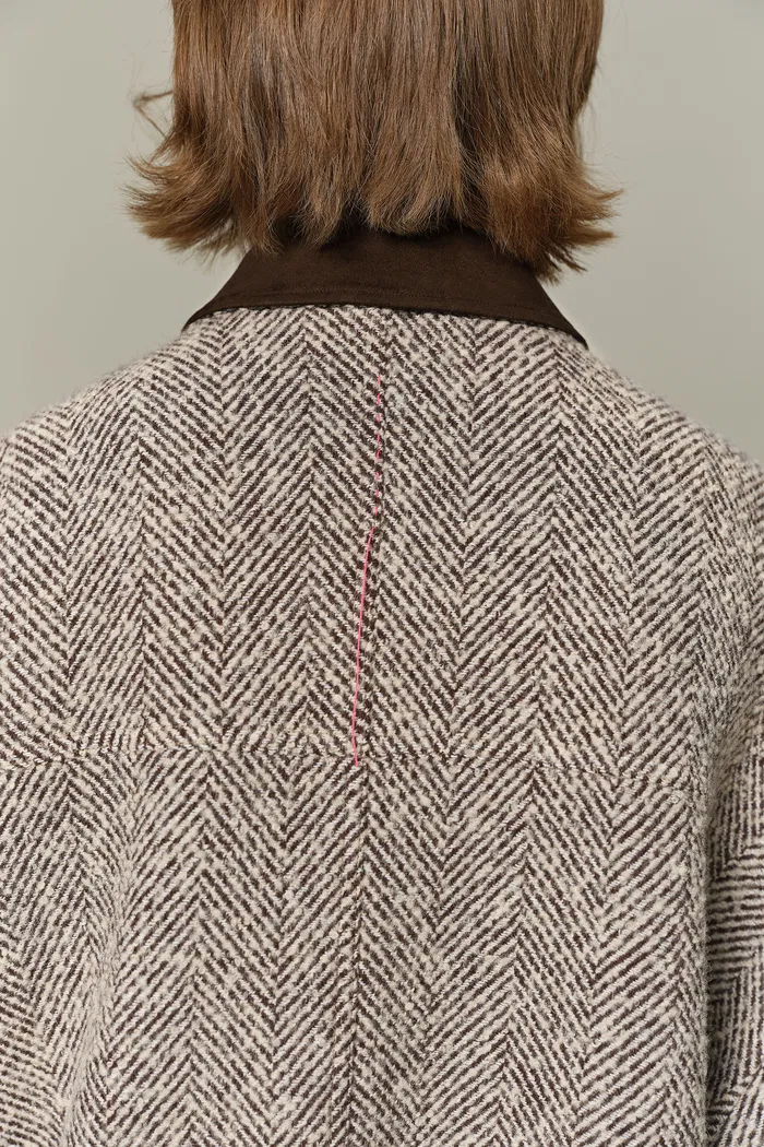 Dakota Tweed Baseball Jacket in Wool - Image 9
