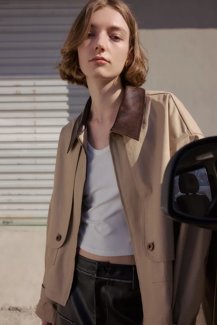 Dnipro Oversized Lightweight Utility Jacket in Cotton Twill - Image 4