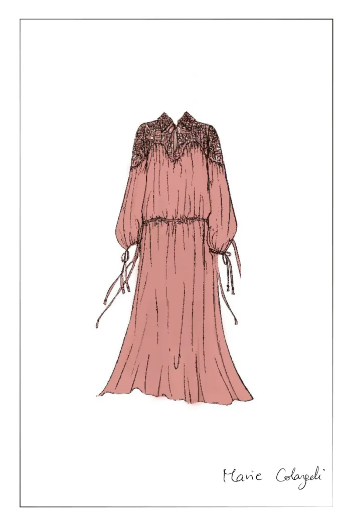 Doe Two Looks Lacey Maxi Dress in Crepe Georgette - Image 10