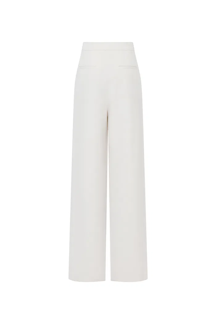 Domi White Buttoned Straight Leg Sweatpants - Image 11