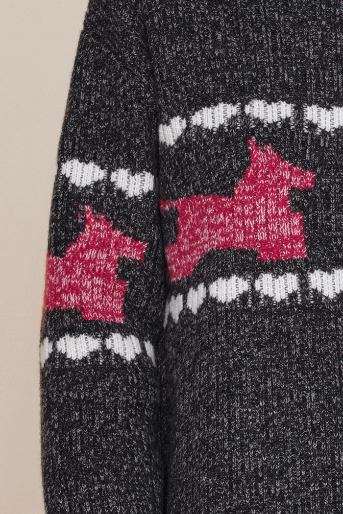 Donna Pony Wool Rib Sweater in Coarse-Spun Merino Wool Knit - Image 5