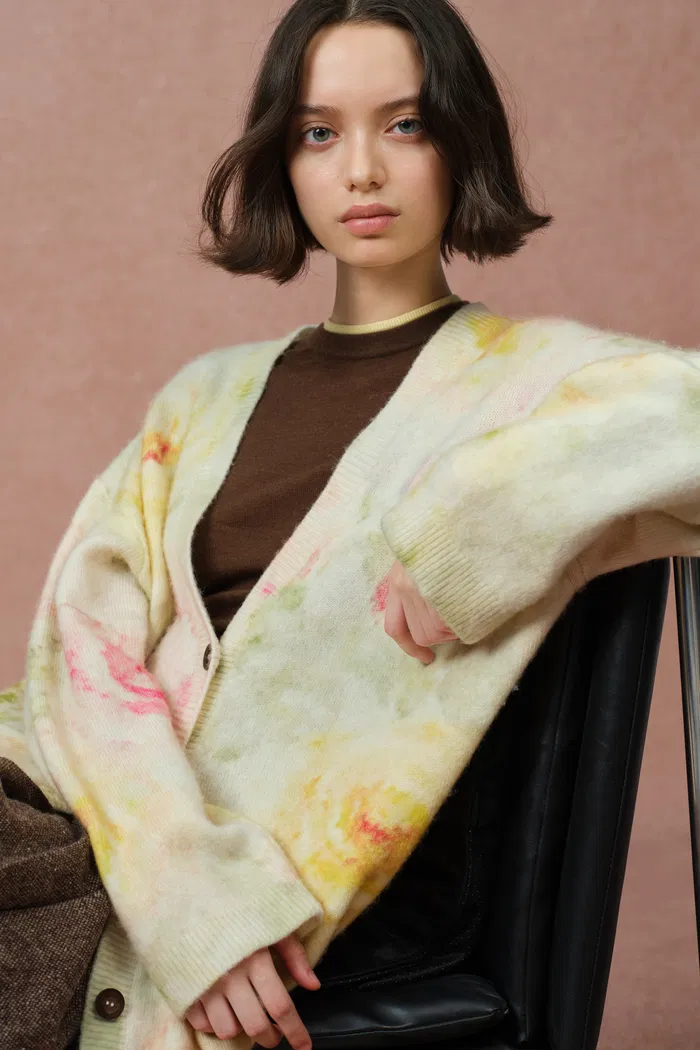 Dorothy Knit Cardigan in Merino Alpaca Blend - Image 5