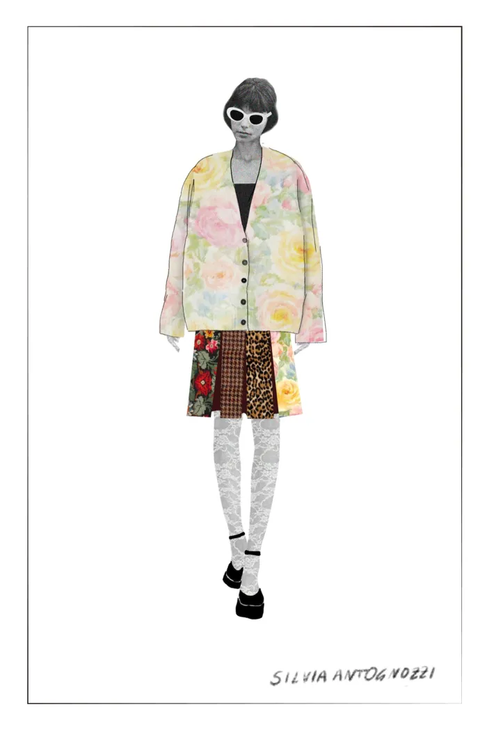Dorothy Knit Cardigan in Merino Alpaca Blend - Image 9