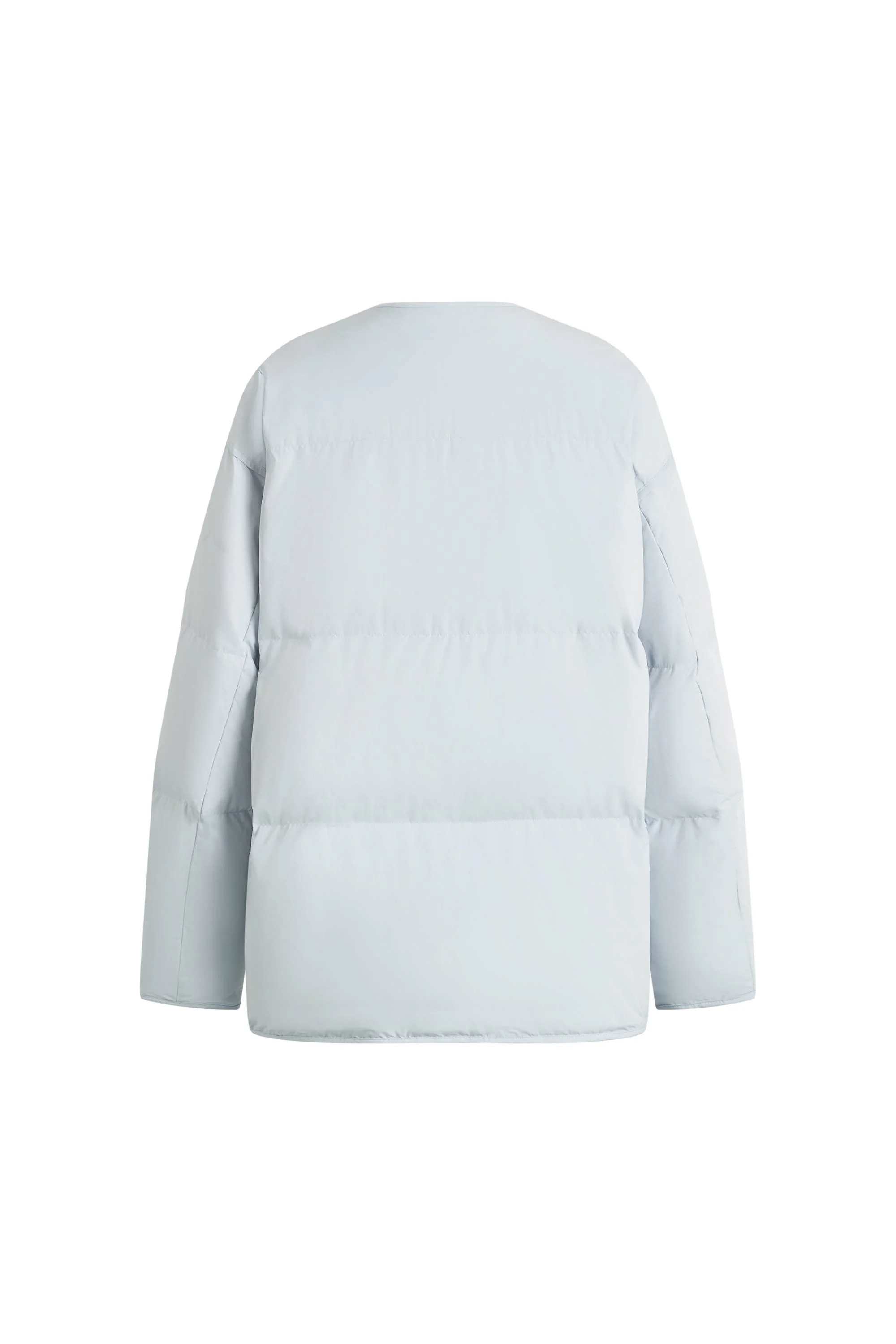 Dove Collarless Quilted Down Jacket in High Density Down Proof - Image 7