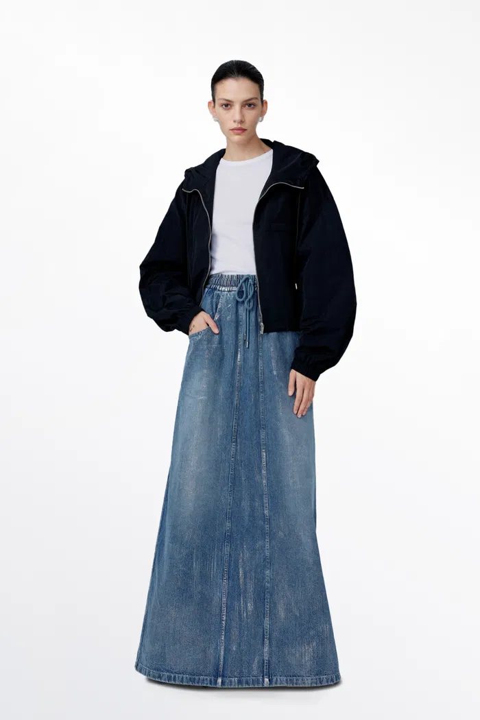 Dulsie Denim Skirt in Cotton - Image 2