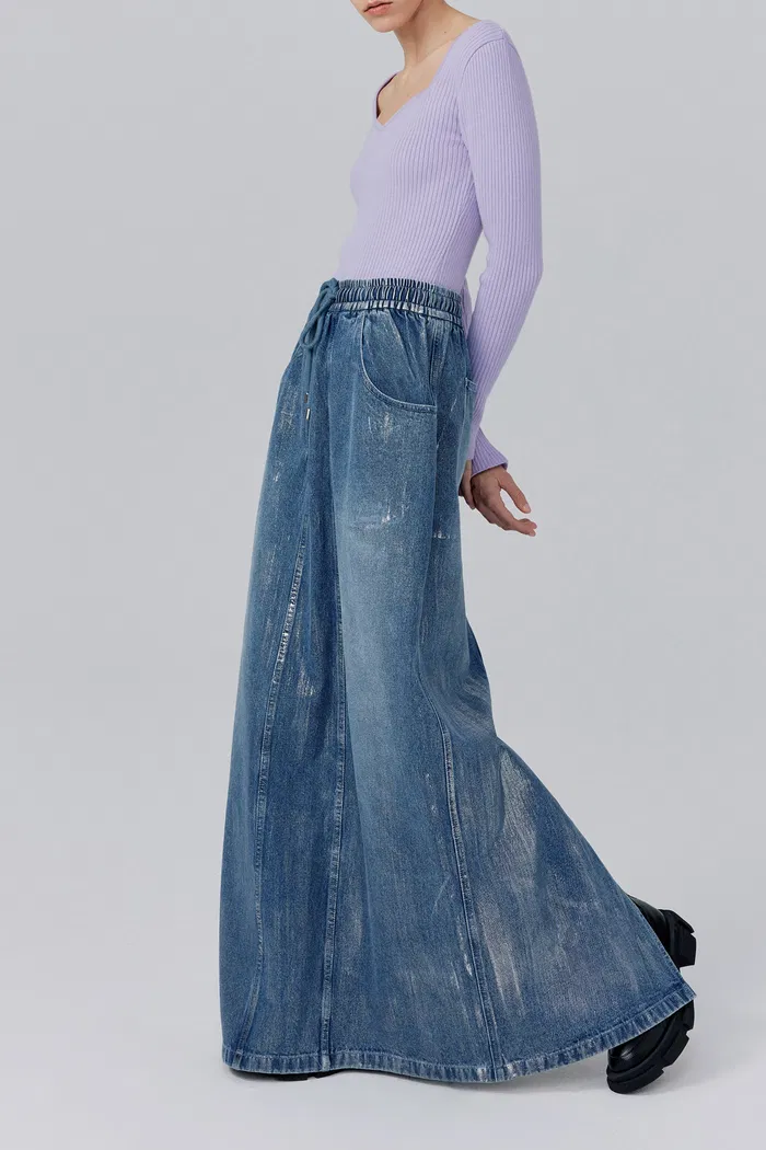 Dulsie Denim Skirt in Cotton - Image 4