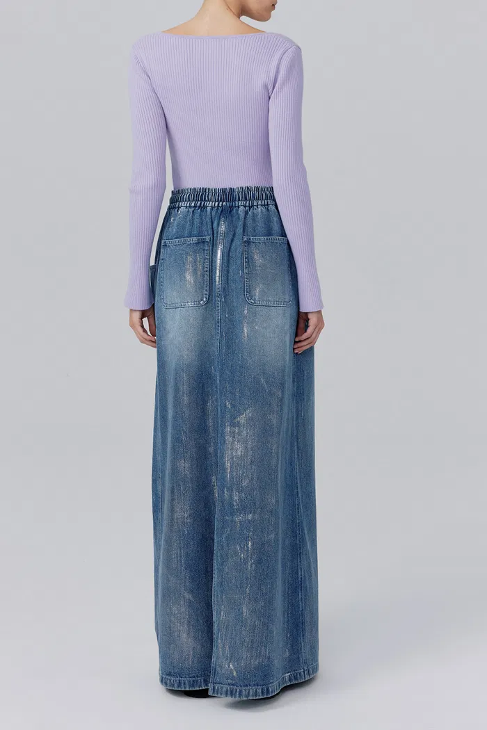 Dulsie Denim Skirt in Cotton - Image 5