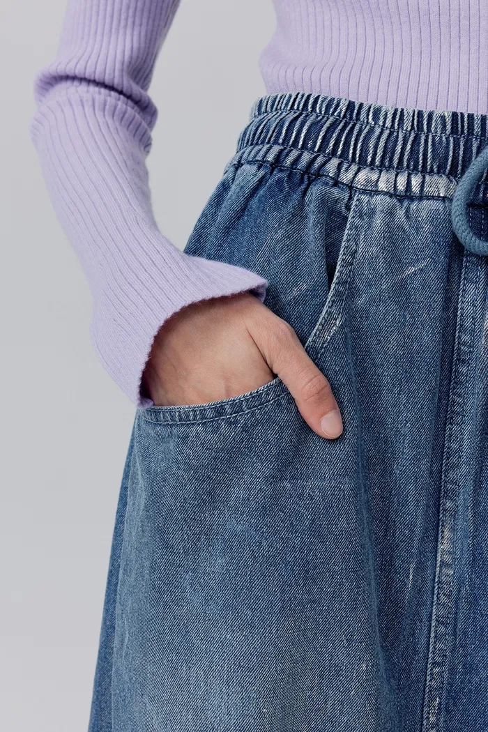 Dulsie Denim Skirt in Cotton - Image 6