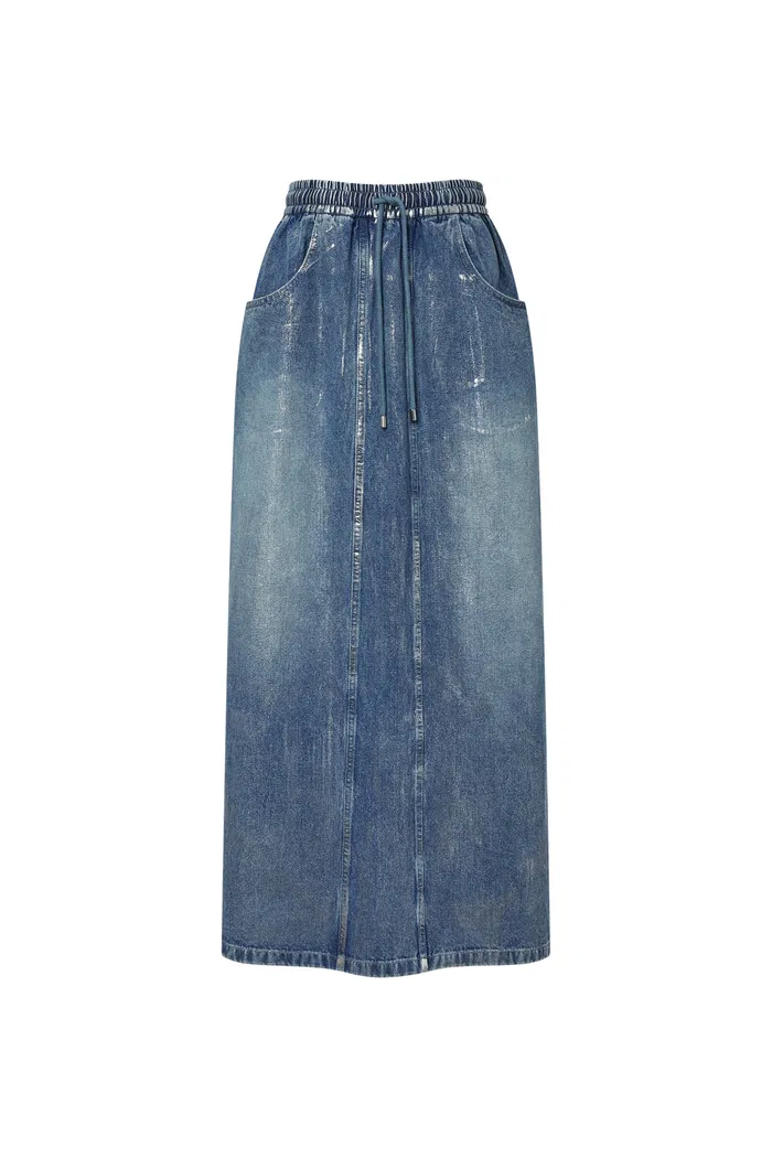 Dulsie Denim Skirt in Cotton - Image 9
