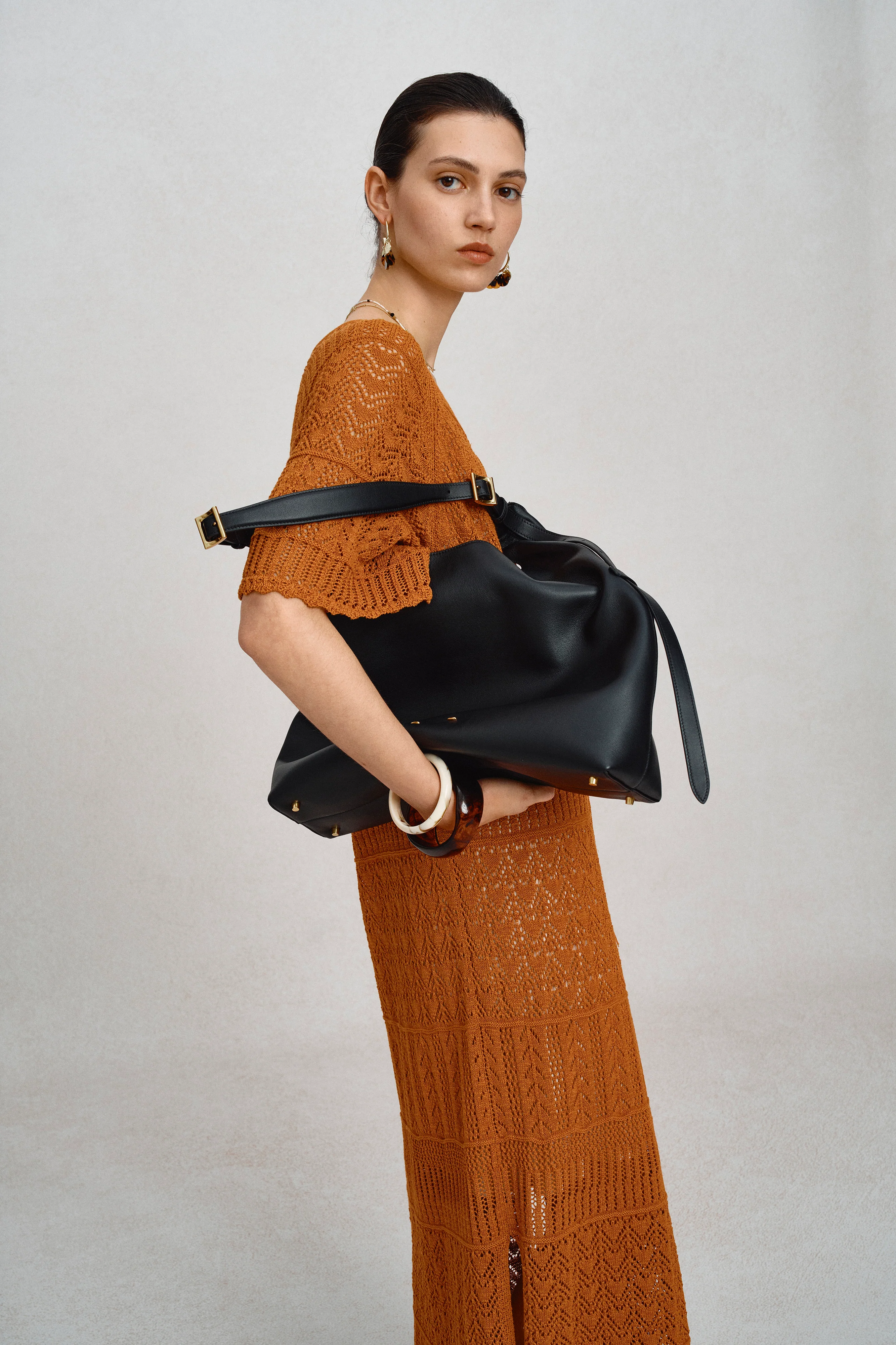 Duomo Hobo Bag Large in Nappa Leather - Image 5