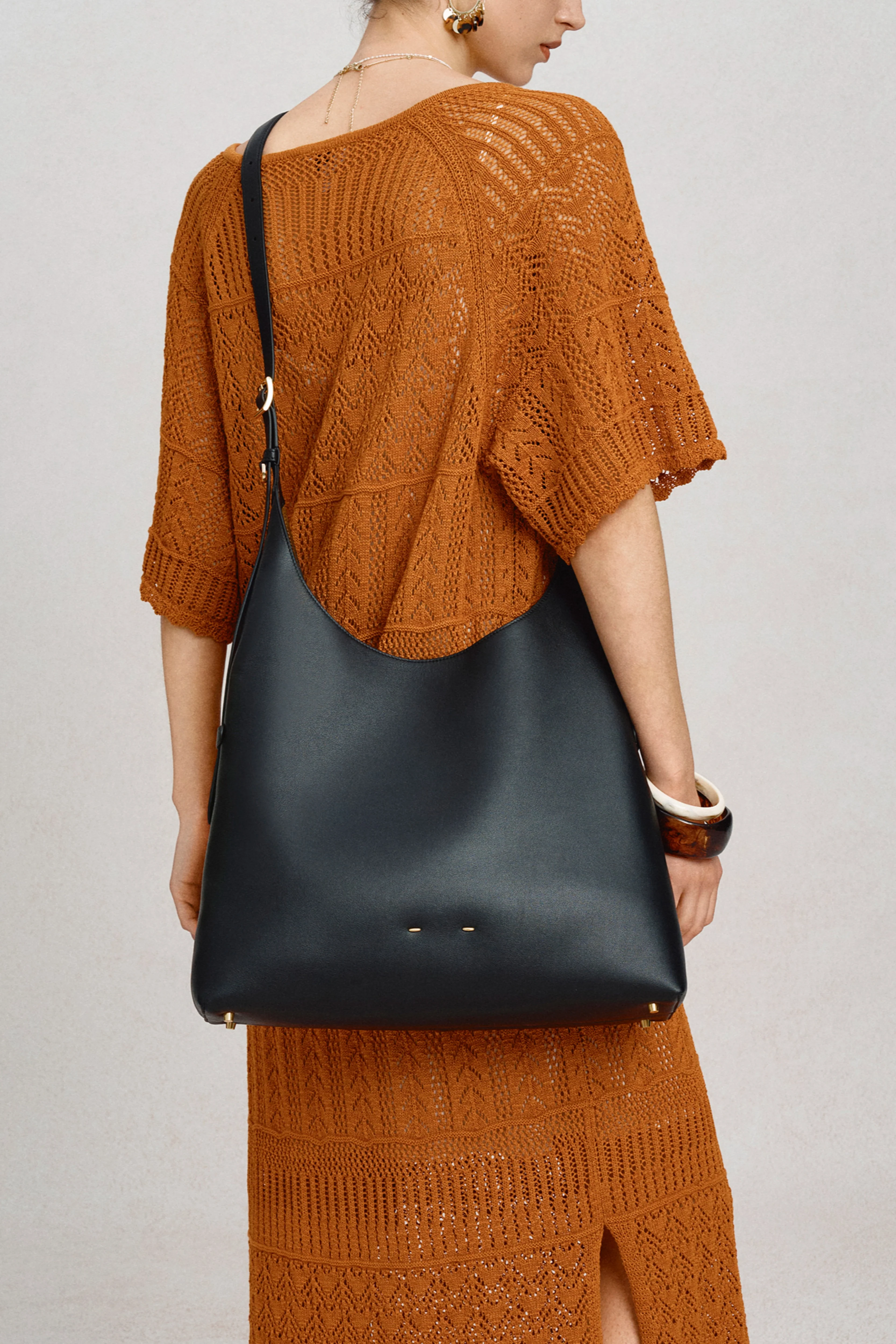 Duomo Hobo Bag Large in Nappa Leather - Image 6