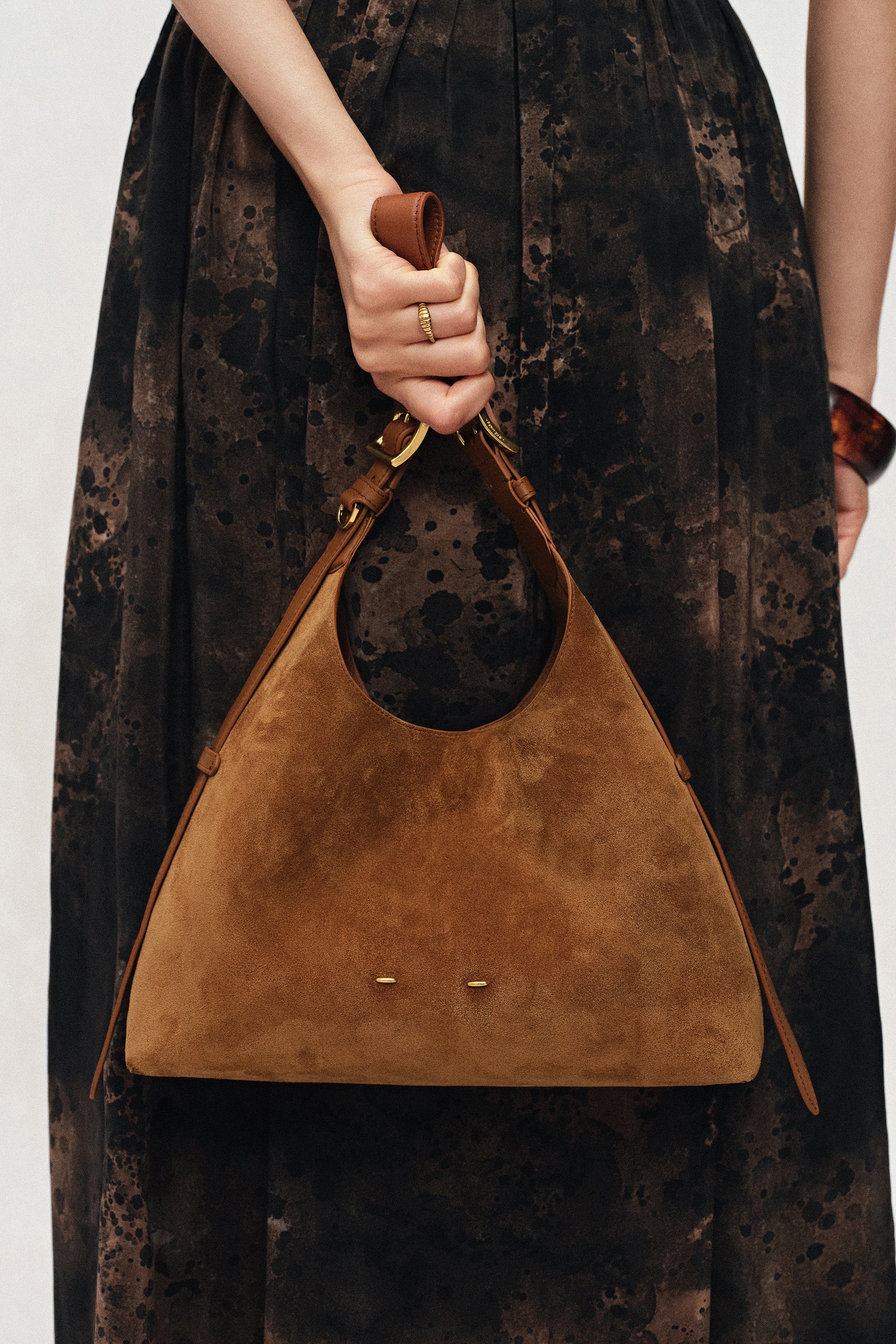 Duomo Small Hobo Bag in Suede - Image 9