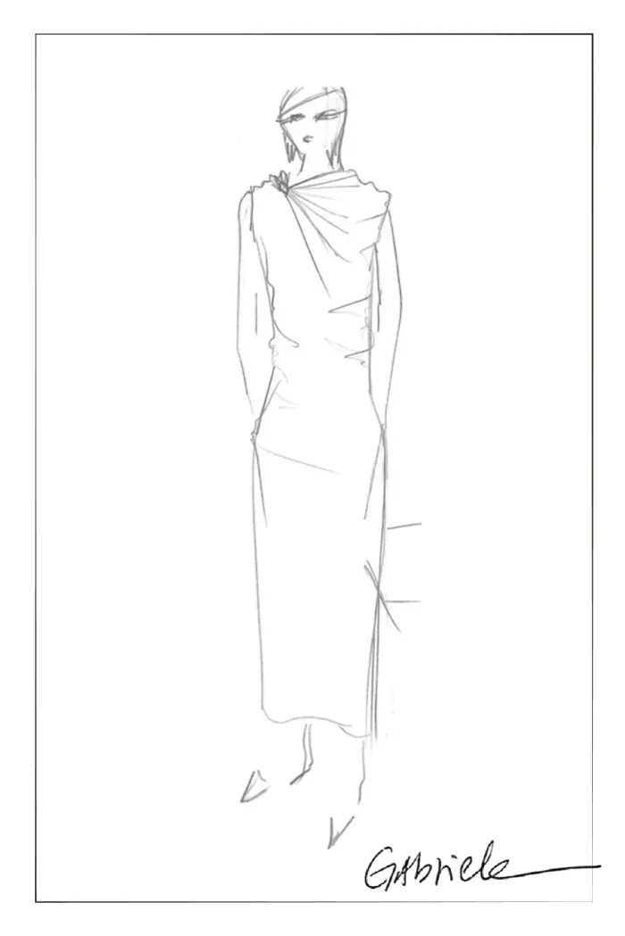 Elara Ruched Dress in Tencel Wool Blend - Image 6