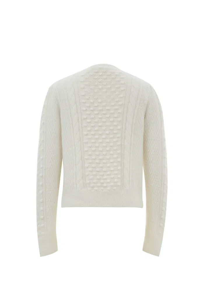 Eliza Cable Sweater in Mohair Knit - Image 11