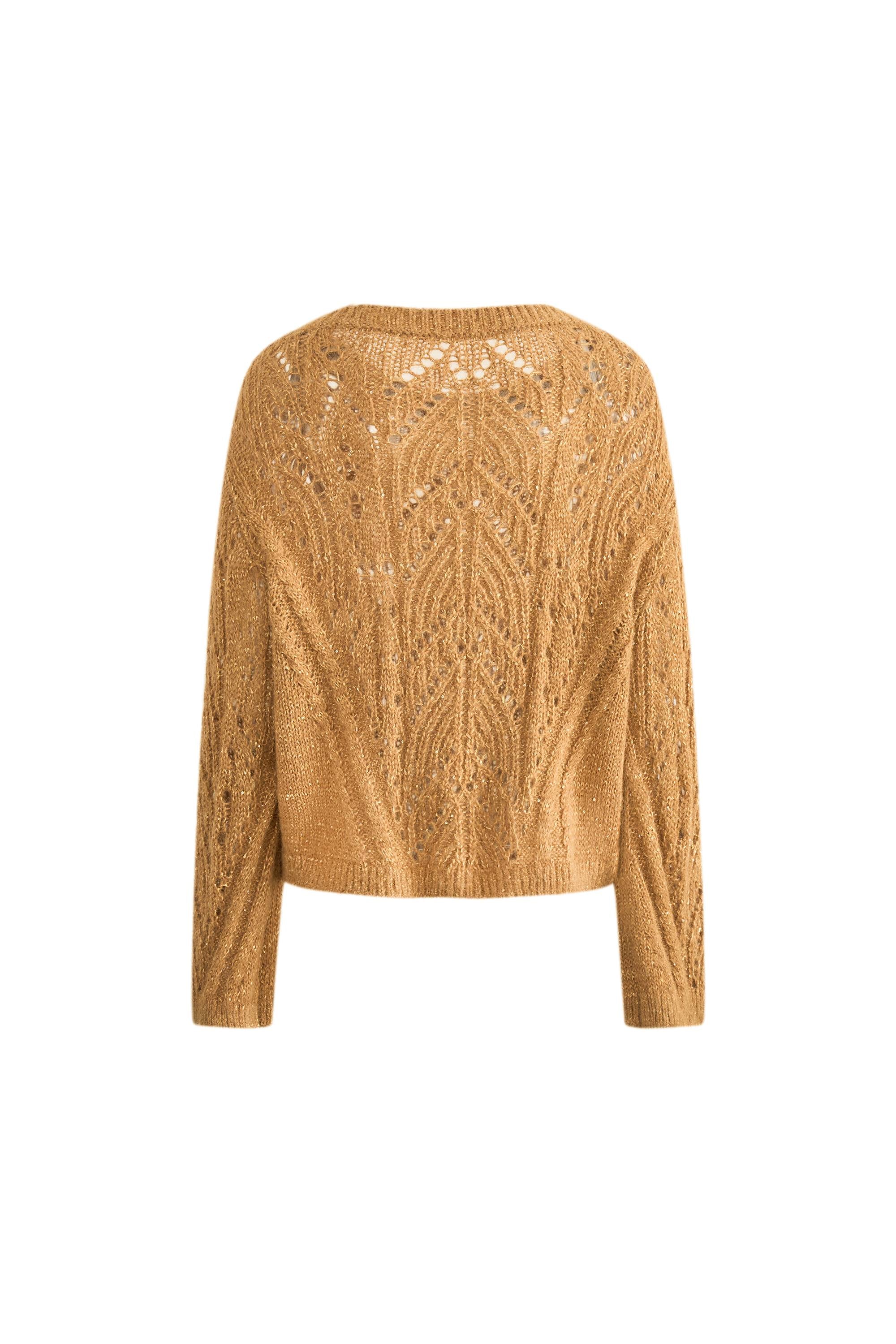 Ella Hand Work BaroqueSweater in Alpaca Sequin Yarn - Image 11