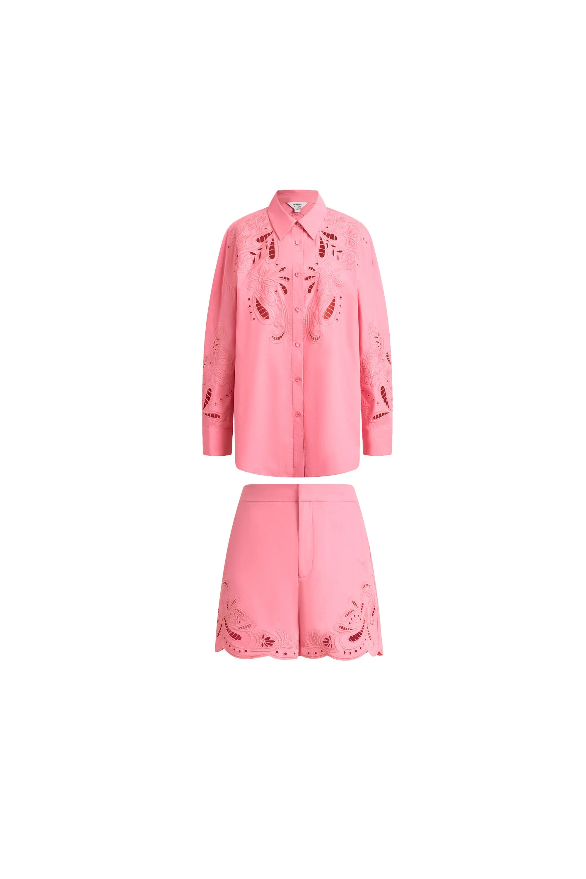 Éloïse Eyelet Shirt and Shorts Set in Pima Cotton Poplin - Image 10