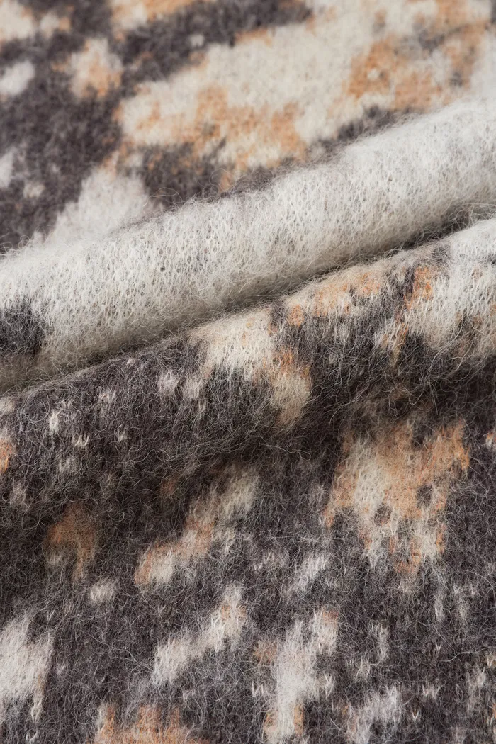 Elsie Leopard Print Sweater in Baby Alpaca Blend Knit - Image 9
