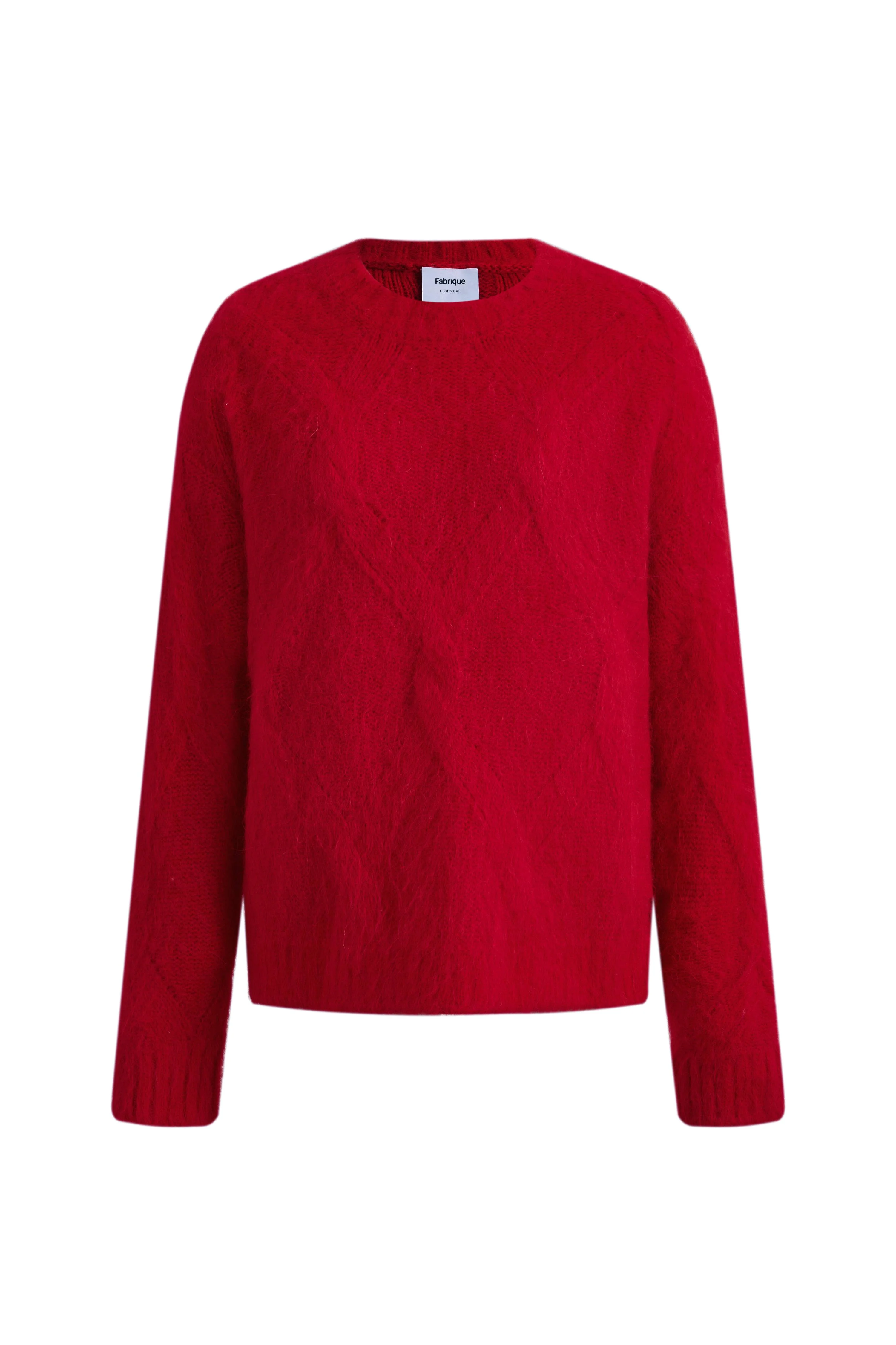 Ember Chunky Sweater in Alpaca Wool Blend Cable Knit - Image 6