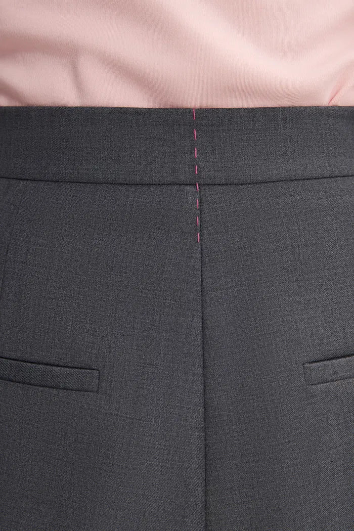 Emily Wren Pleated Mid Rise Skort in Fine Twill - Image 9