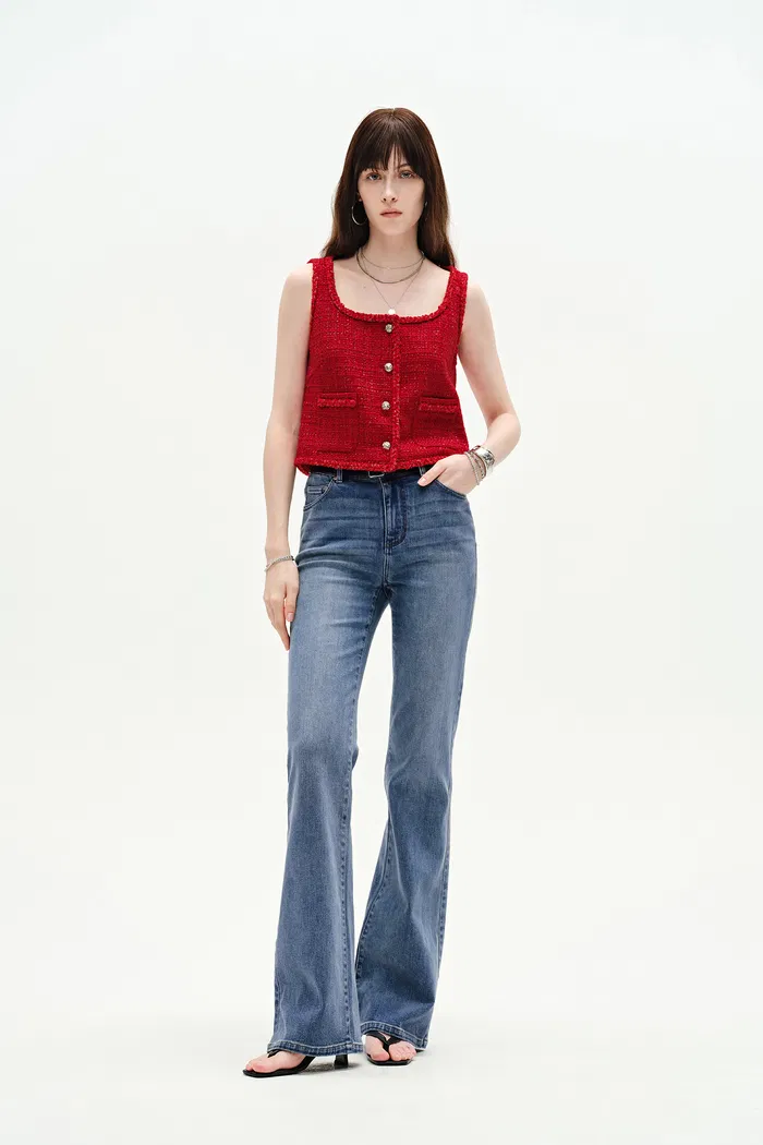 Emma Bootcut Jeans in Stretchy Denim - Image 2