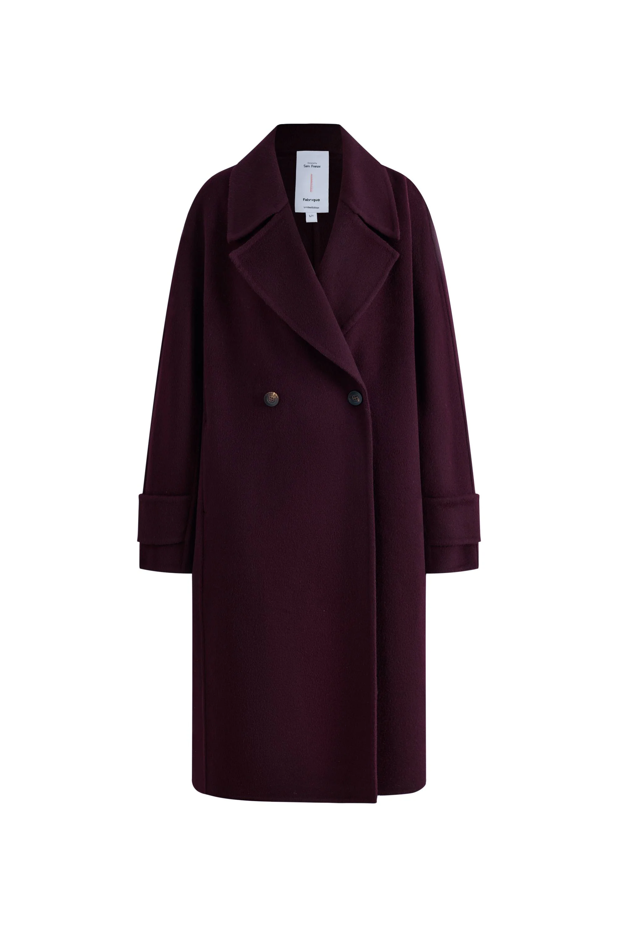 Emma Double Faced Cocoon Coat in Merino Wool - Image 6