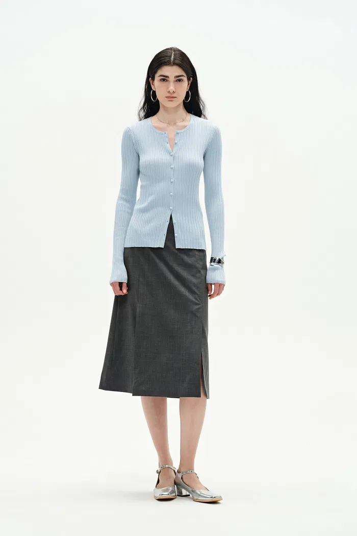 Emma Knit Cardigan in Cotton Blend - Image 4