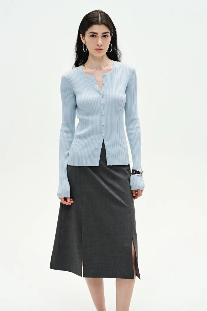 Emma Knit Cardigan in Cotton Blend - Image 6