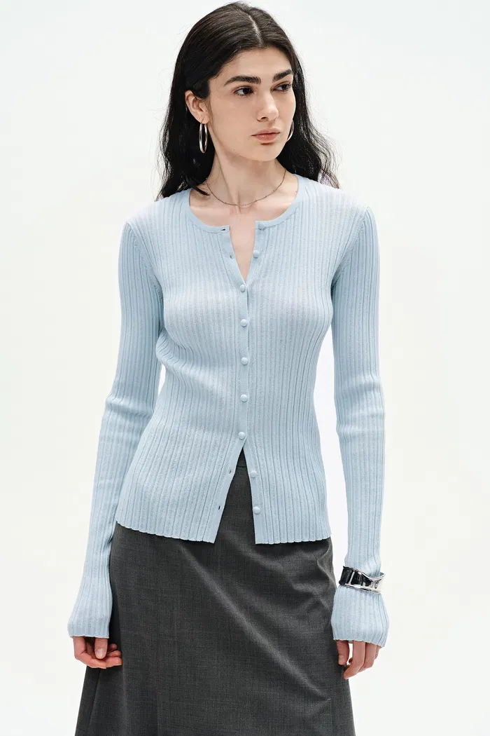 Emma Knit Cardigan in Cotton Blend - Image 7