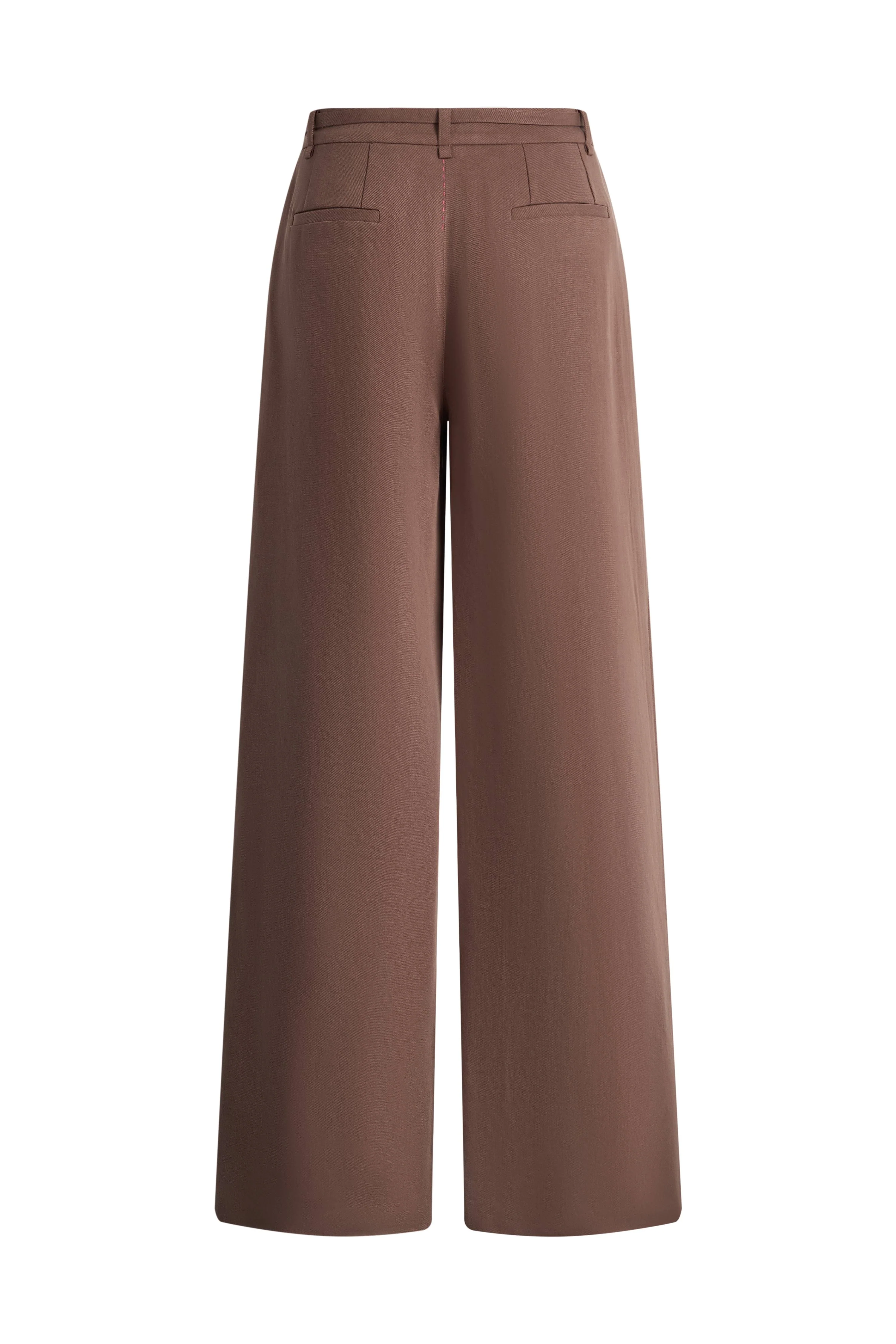 Erica Thin Belt Wide Leg Trousers in Tencel Linen Blend - Image 7
