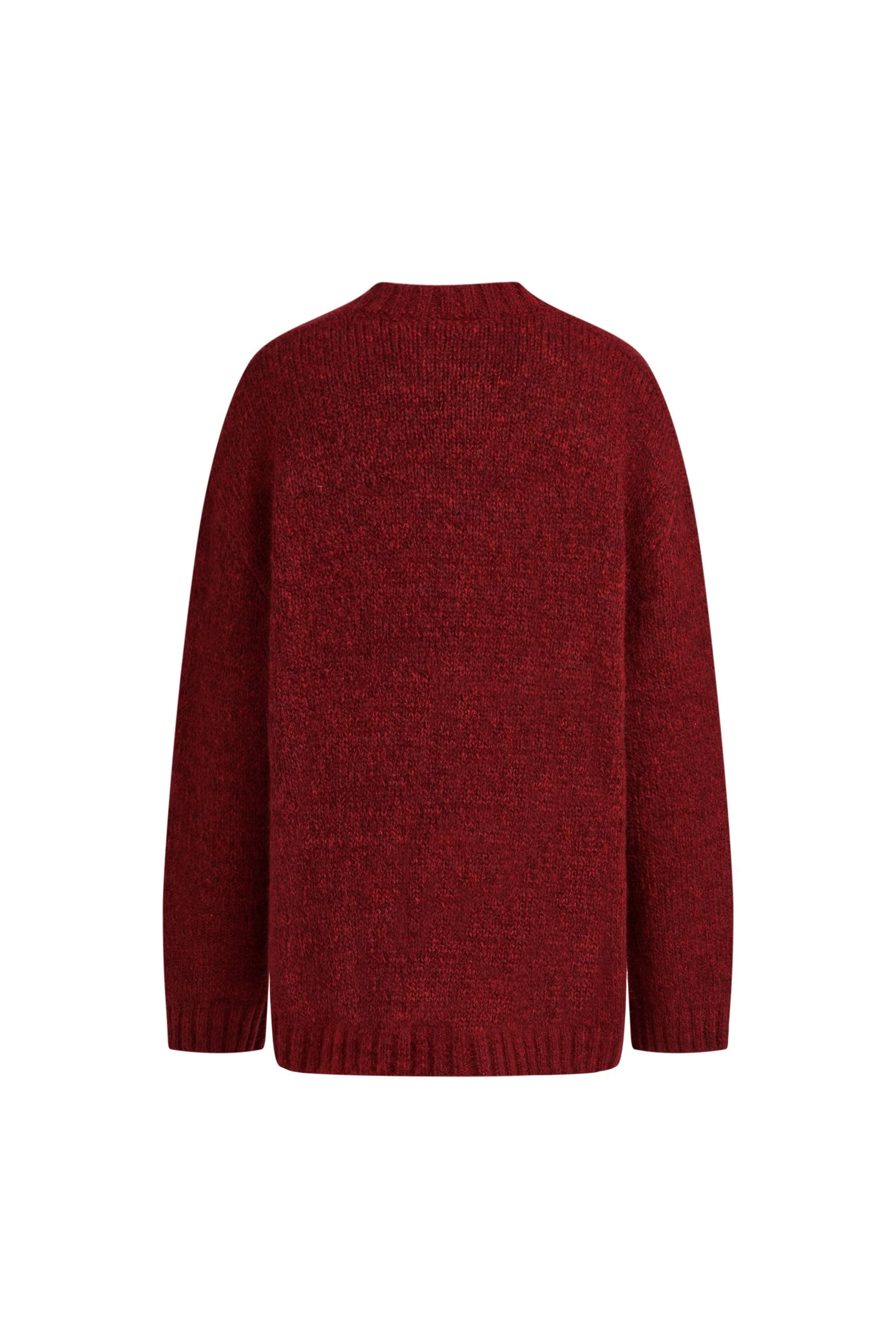 Erica V Neck Pony Cardigan in Merino Mohair Blend - Image 11