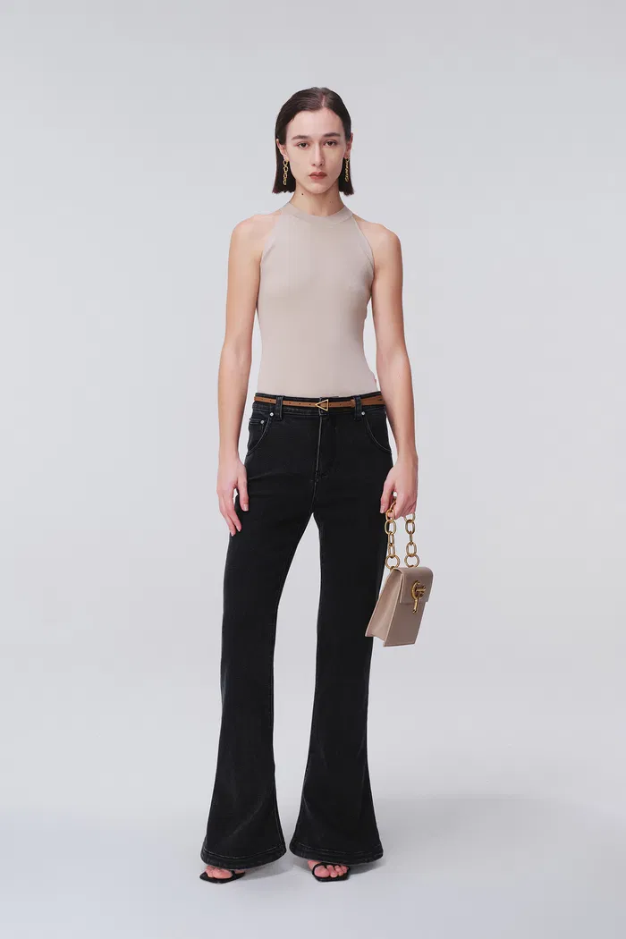 Étoile Bell Bottom Jeans in Cotton Denim - Image 3