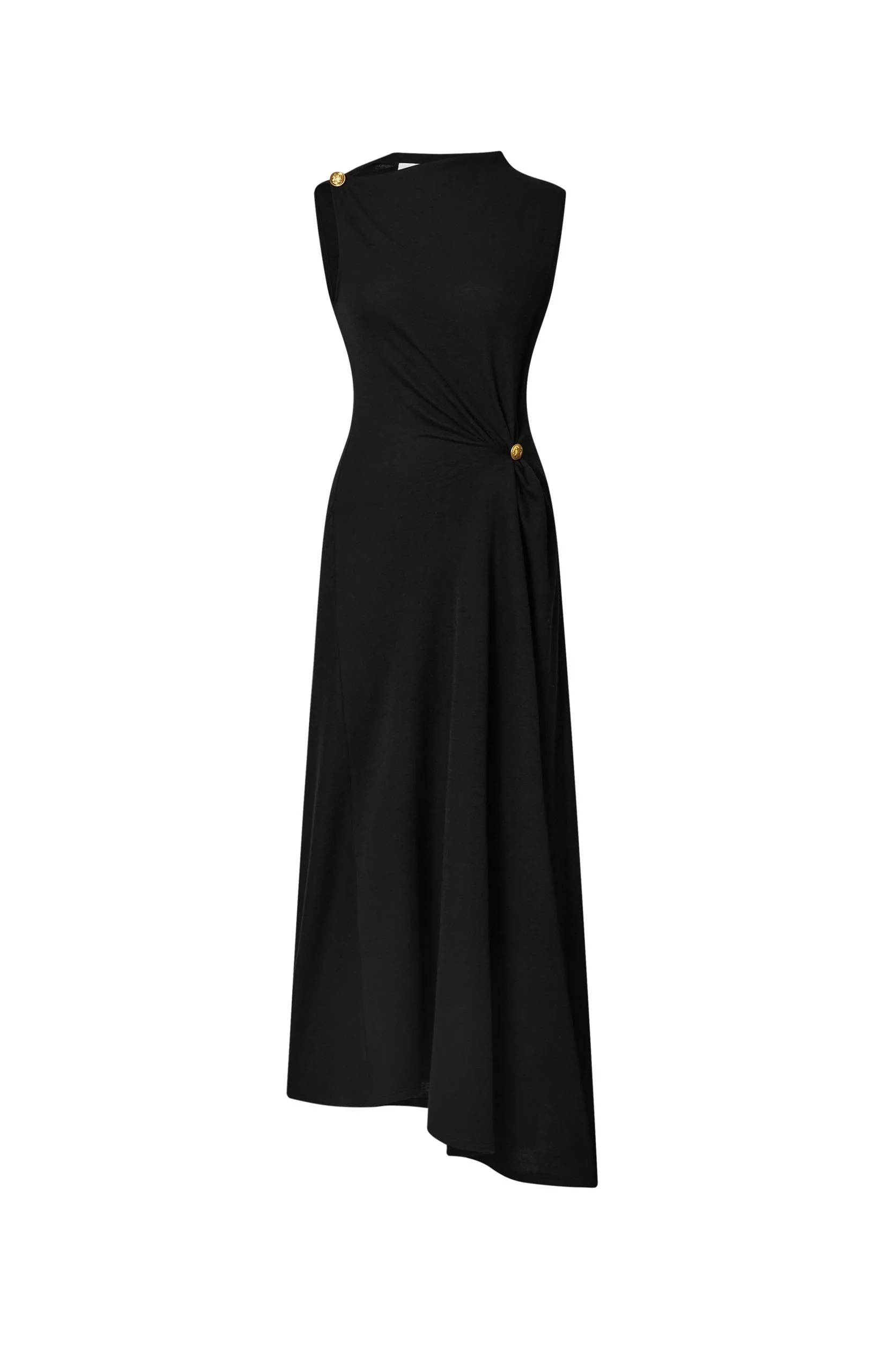 Eunice Pleated Dress in Wool Blend - Image 9