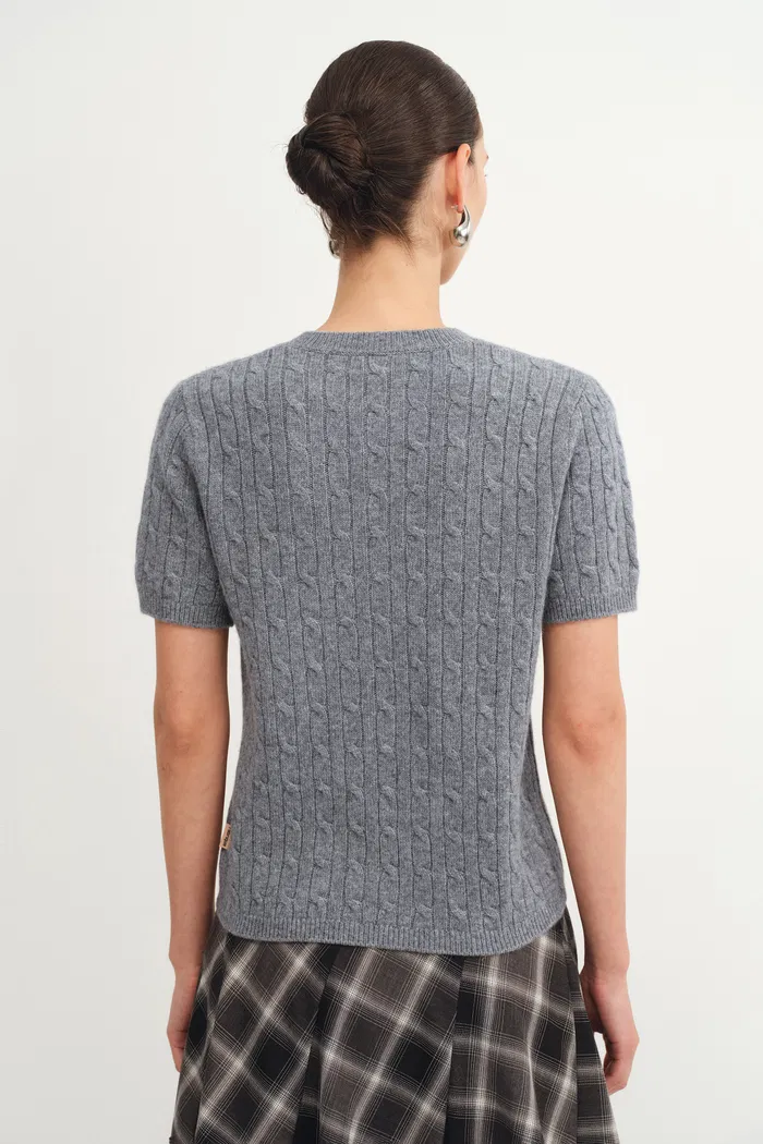 Fate Cable Top in Australian Wool Blend Knit - Image 5
