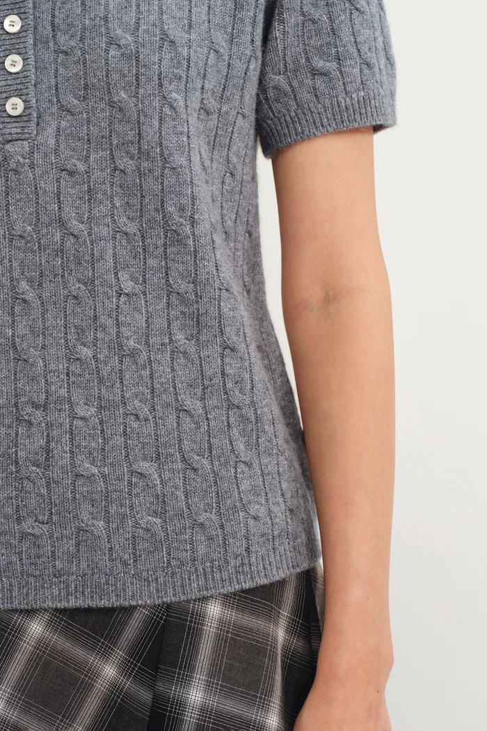 Fate Cable Top in Australian Wool Blend Knit - Image 7