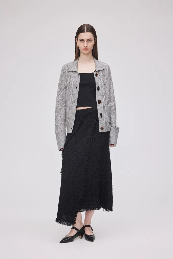 Felicia Cardigan in Wool-Mohair Knit - Image 8