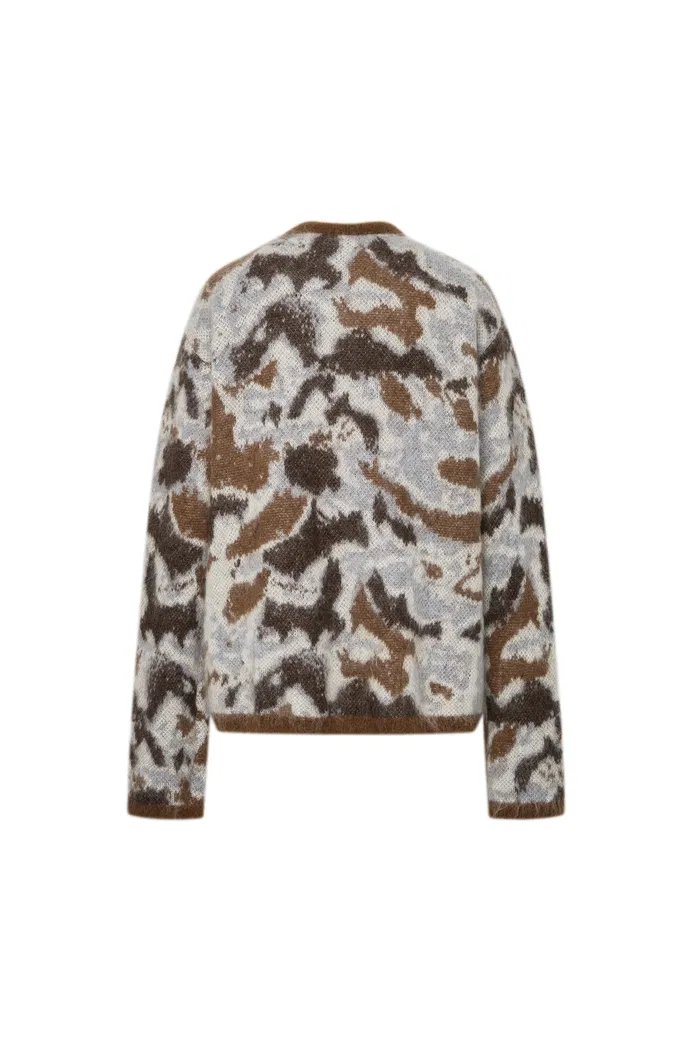 Fera Leopard Jacquard Cardigan in Kid Mohair-Wool Blend Knit - Image 11