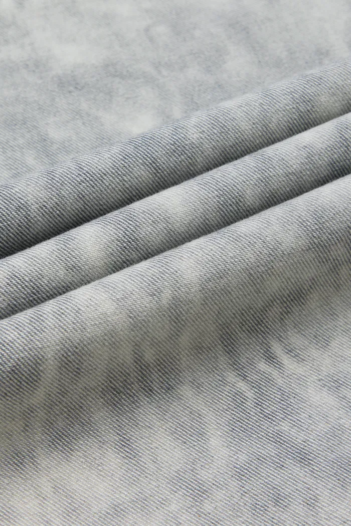 Fiona Wide Leg Jeans in Washed Cotton Denim - Image 9