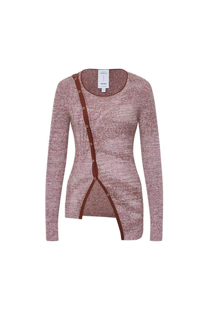 Fluttera Side-Slit Sweater in High-Stretch Knit - Image 10