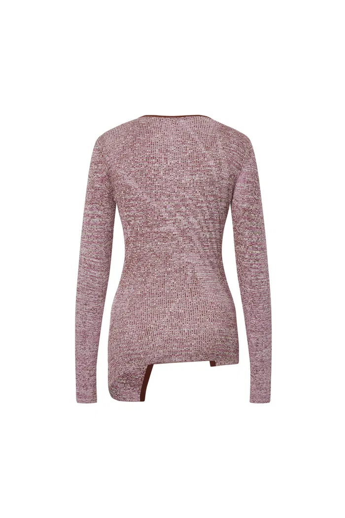 Fluttera Side-Slit Sweater in High-Stretch Knit - Image 11
