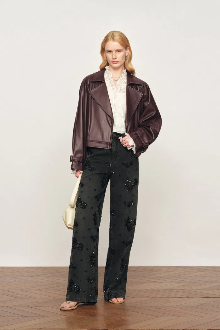Fred Short Jacket in Eco Leather