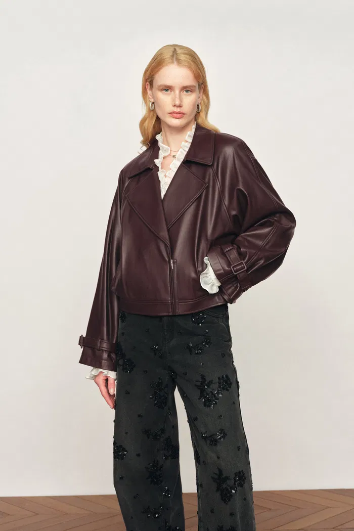 Fred Short Jacket in Eco Leather - Image 2